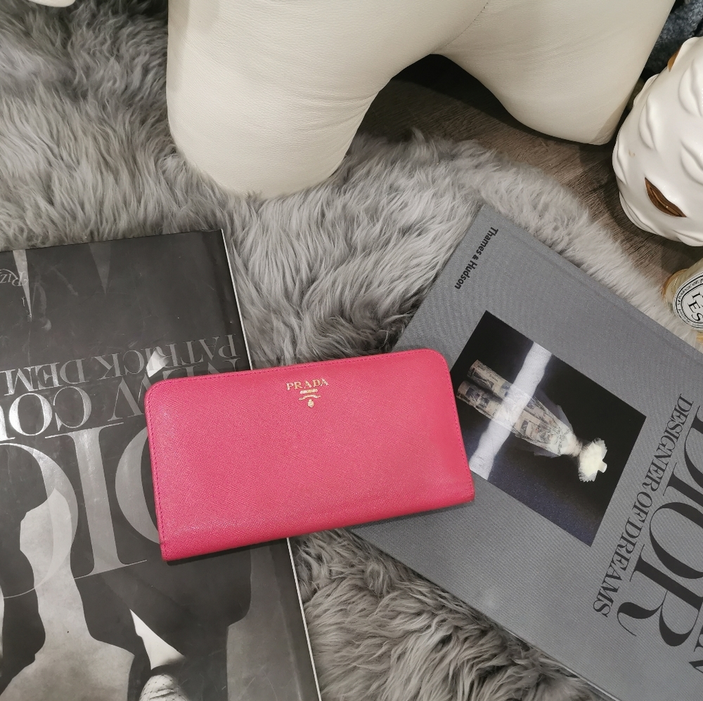 Prada Saffiano Continental Wallet